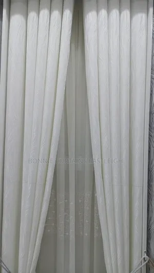 Sky Blue Curtains Mixed With Gold for Living Rooms