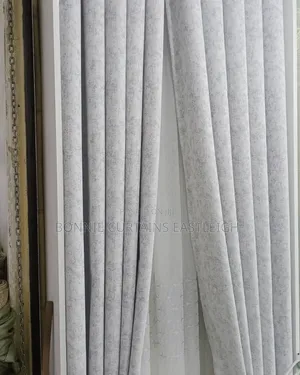 Off White Plain Curtains and Sheers