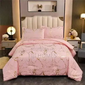 Gold Marble Texture Foil Style Duvet Cover Set