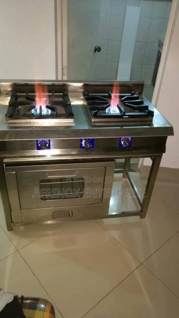 Customised Stainless Steel Gas Cooker Jiko With Oven