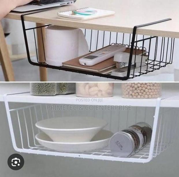 Black or White, Under Shelf Mesh Rack - main view