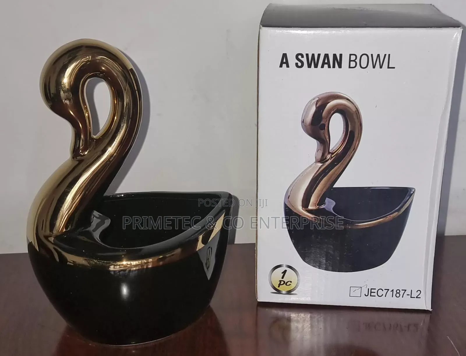 Ceramic Love Shape a Swan Bowl Multipurpose Organizer