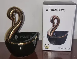 Ceramic Love Shape a Swan Bowl Multipurpose Organizer