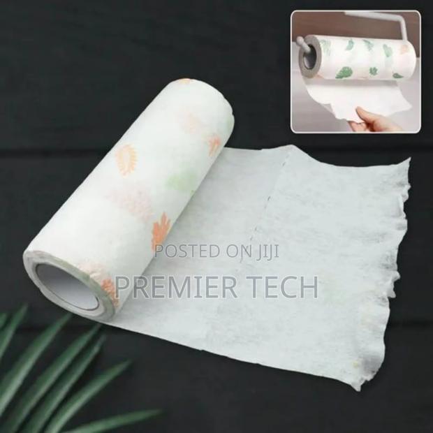 Reusable 20cmx20cmx40pcs in a 8m Long Roll Absorbent Kitchen Towel