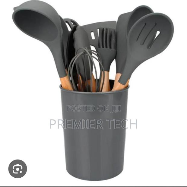 *11pc Nonstick Silicon Cooking/Serving Spoon Set - thumbnail 3