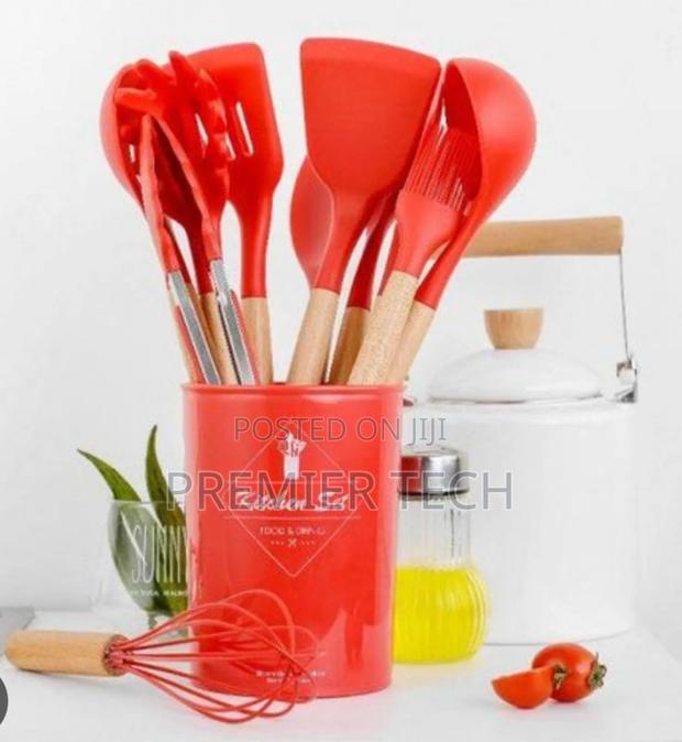 *11pc Nonstick Silicon Cooking/Serving Spoon Set - thumbnail 4