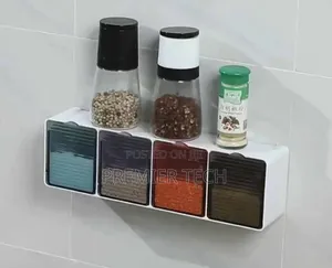 4 Slot Kitchen Wall Spice Organizer