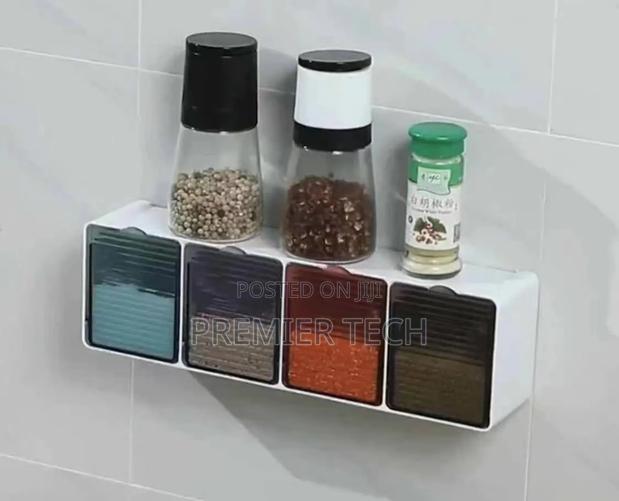 4 Slot Kitchen Wall Spice Organizer