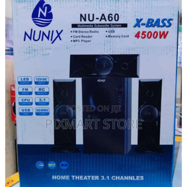 Nunix A60 Subwoofer – Deep, Powerful Bass for Immersive Audio - main view