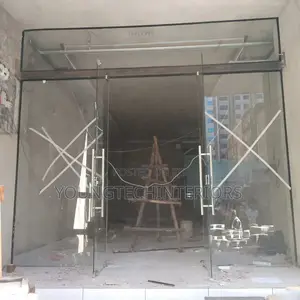 Frameless Double Swing Door