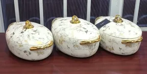 Unique High Quality Forever Gold Marble Profile Insulated Hotpots