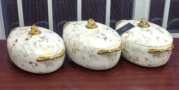 Unique High Quality Forever Gold Marble Profile Insulated Hotpots - thumbnail 2
