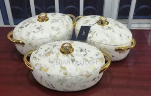 Unique High Quality Forever Gold Marble Profile Insulated Hotpots
