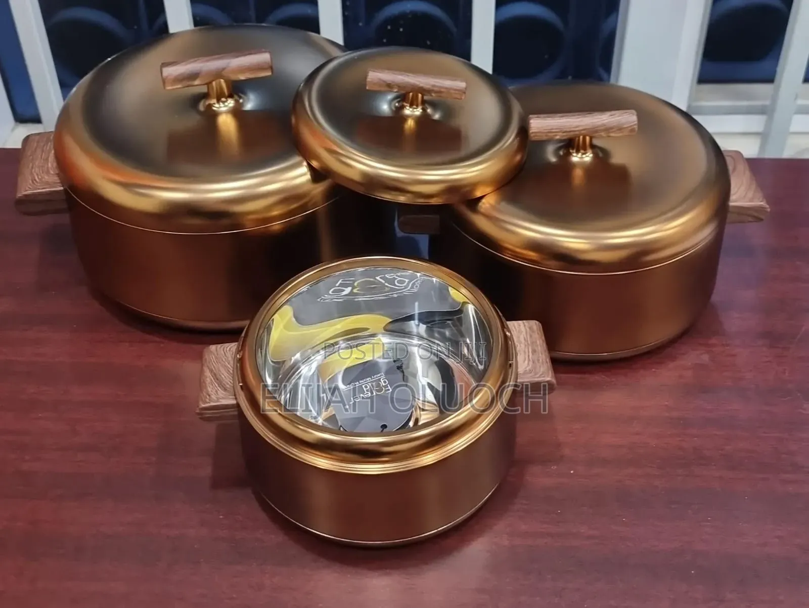 Unique Very High Quality Forever Gold Insulated Hotpots Now Available