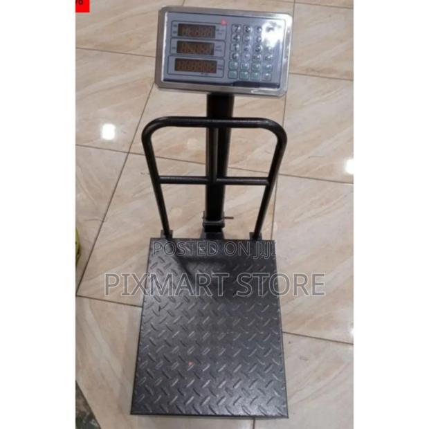 Heavy-Duty Digital Platform Weighing Scale With Grill 150 Kg Capacity