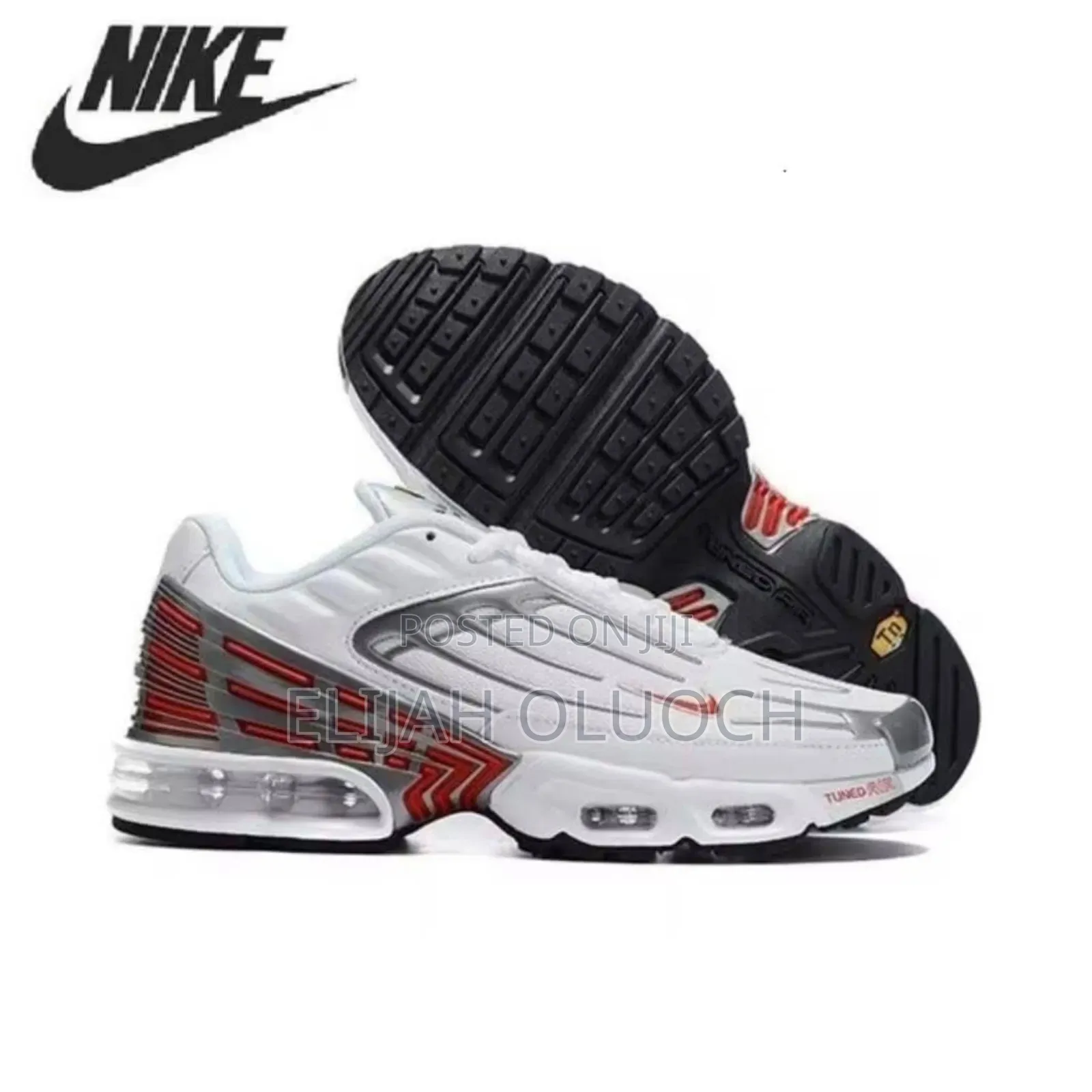 Nike Air Max Plus White University Red 
Quality