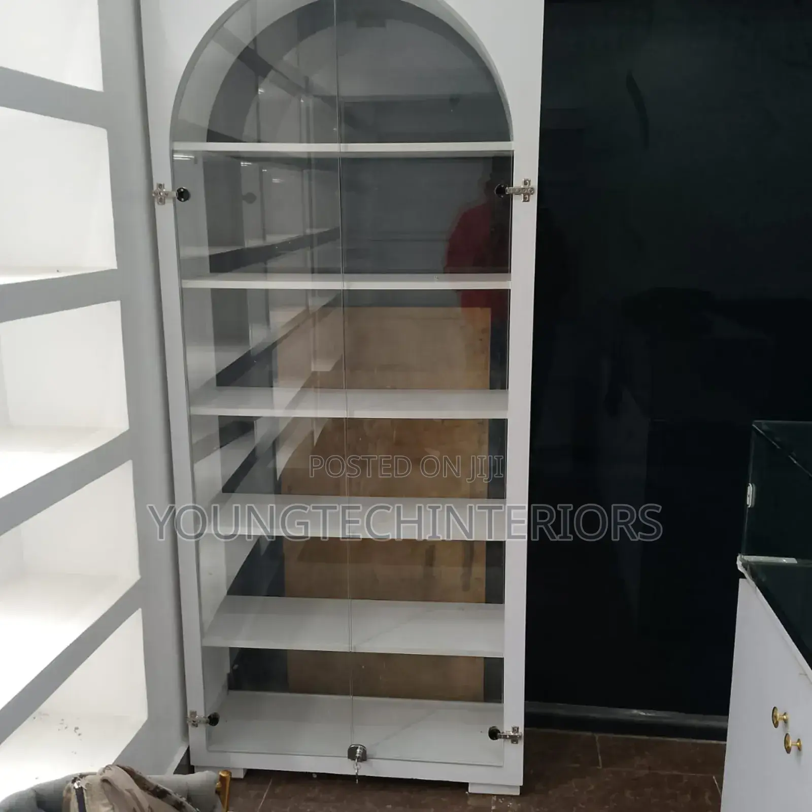 Lockable Glass Shelf