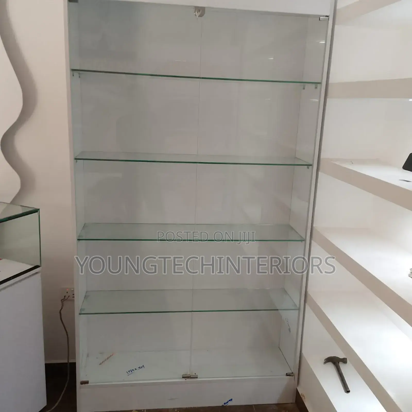 Lockable Glass Shelf