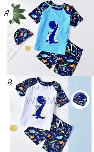 3 Pc Kids Swimming Costume 2-10 Yrs - main view