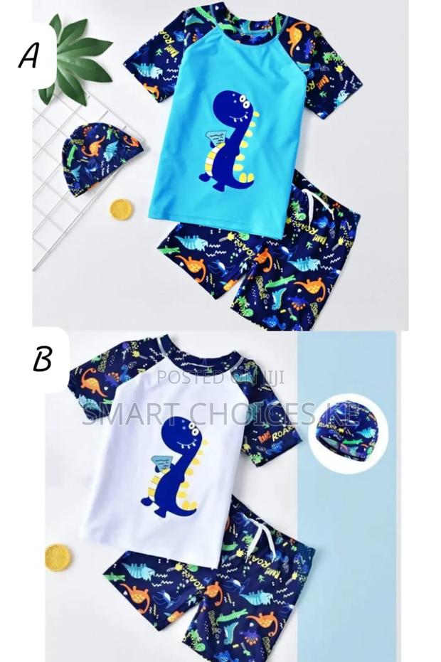 3 Pc Dragon Theme  Swimming Costume