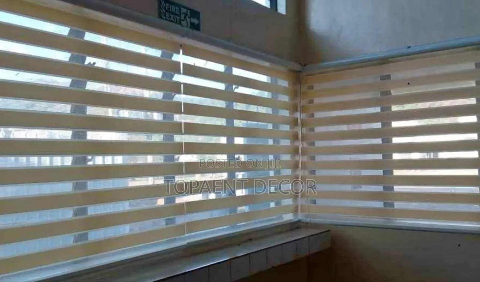 Light Moderation,Beige Zebra Horizontal Window Blinds
