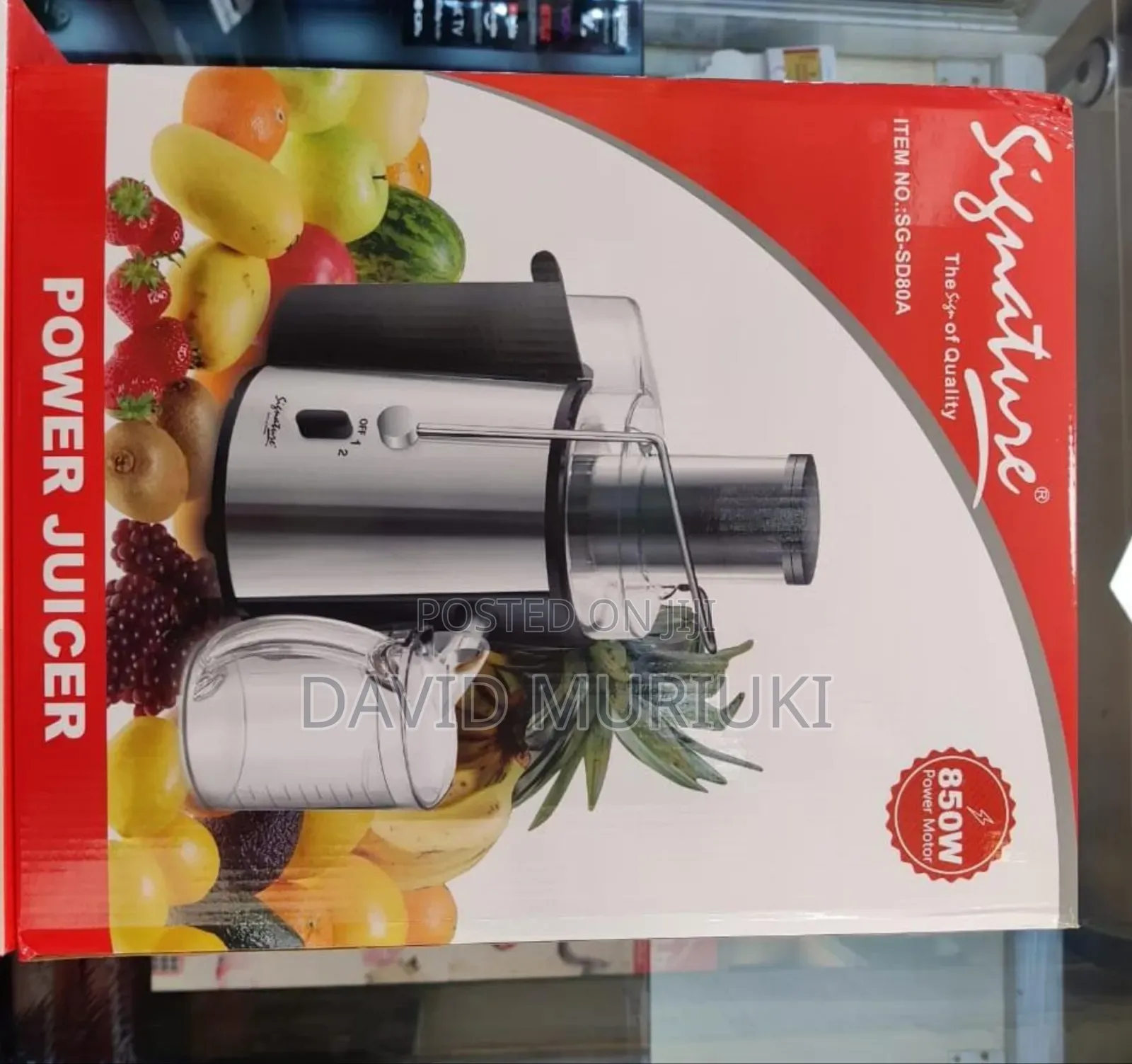 *Signature Power Juicer 850w