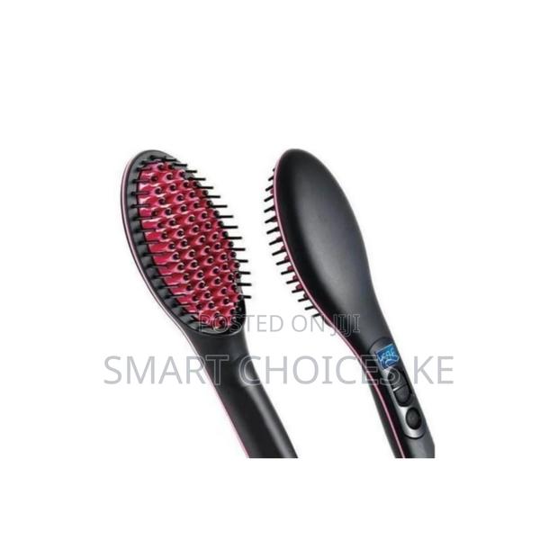 Simply Straight Hot Comb Ceramic Straightener Hair Brush Straightener