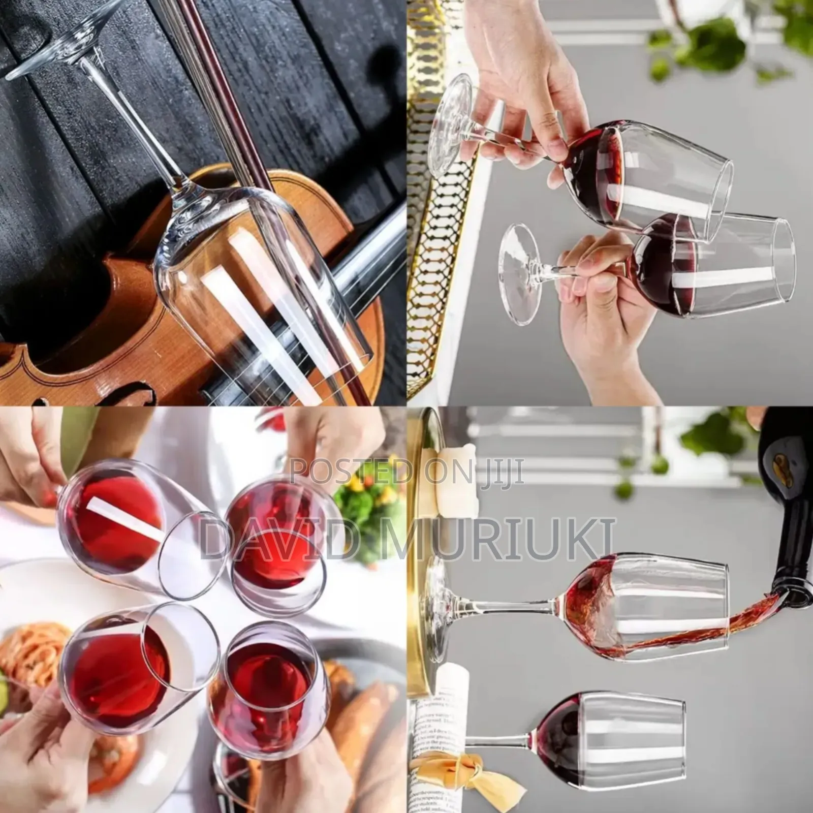 *Long Wine Glasses