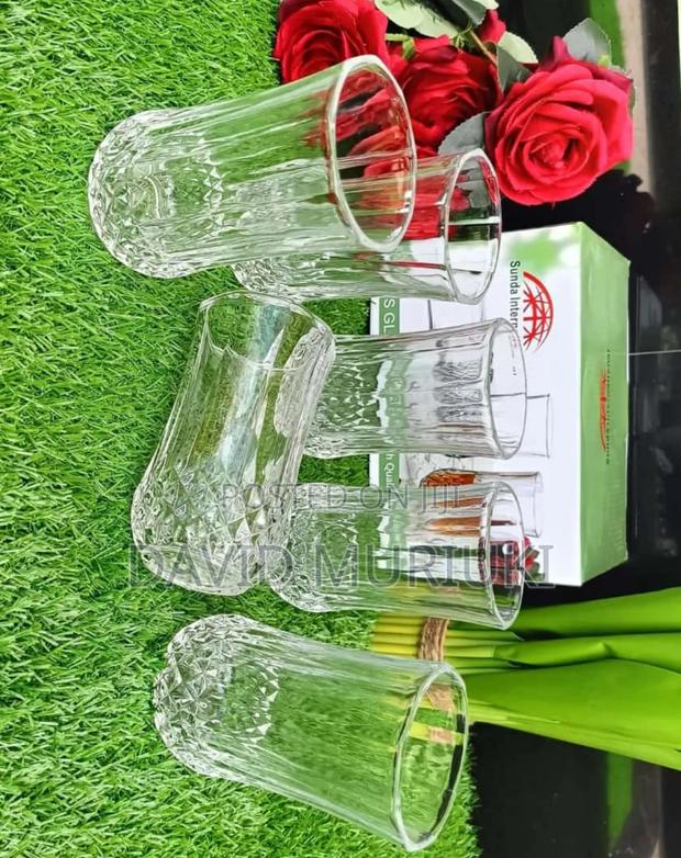 6 Pc Long Diamond Glasses