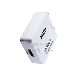 Universal 1080p Mini Hdmi to Rca Audio Video Av CVBS Hd Tv VCR VHS DVD