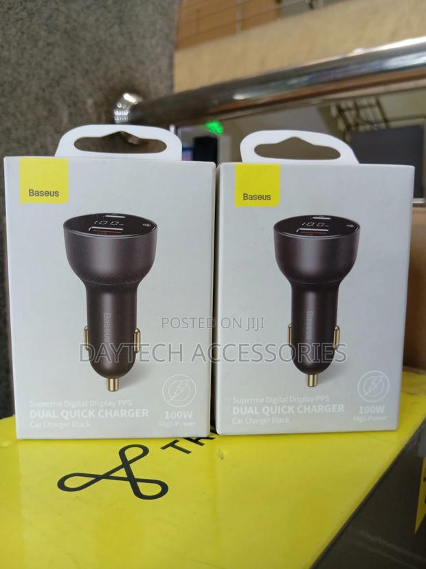 The Baseus 100w Superme Digital Display PPS Dual Quick Charger