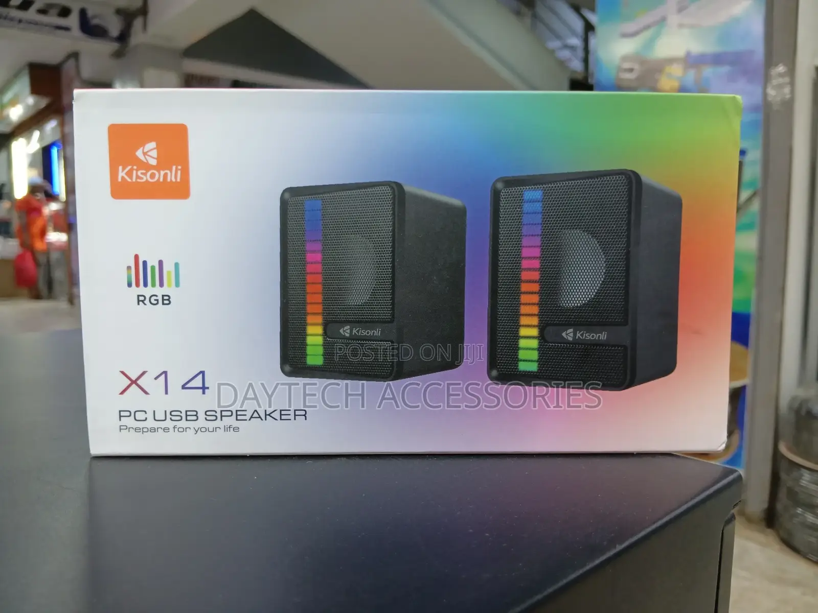Kisonli X14 RGB Portable Usb Mini Wired Desktop Small Speaker