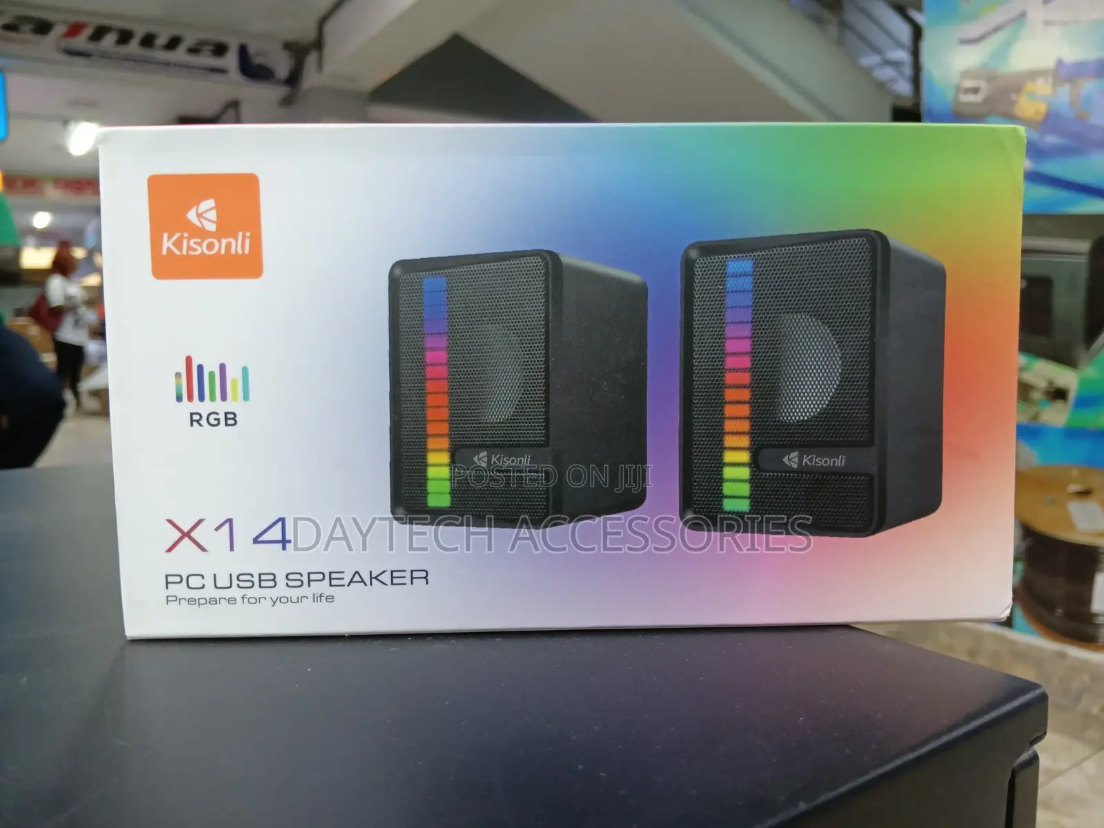 Kisonli X14 RGB Portable Usb Mini Wired Desktop/Laptop Speaker