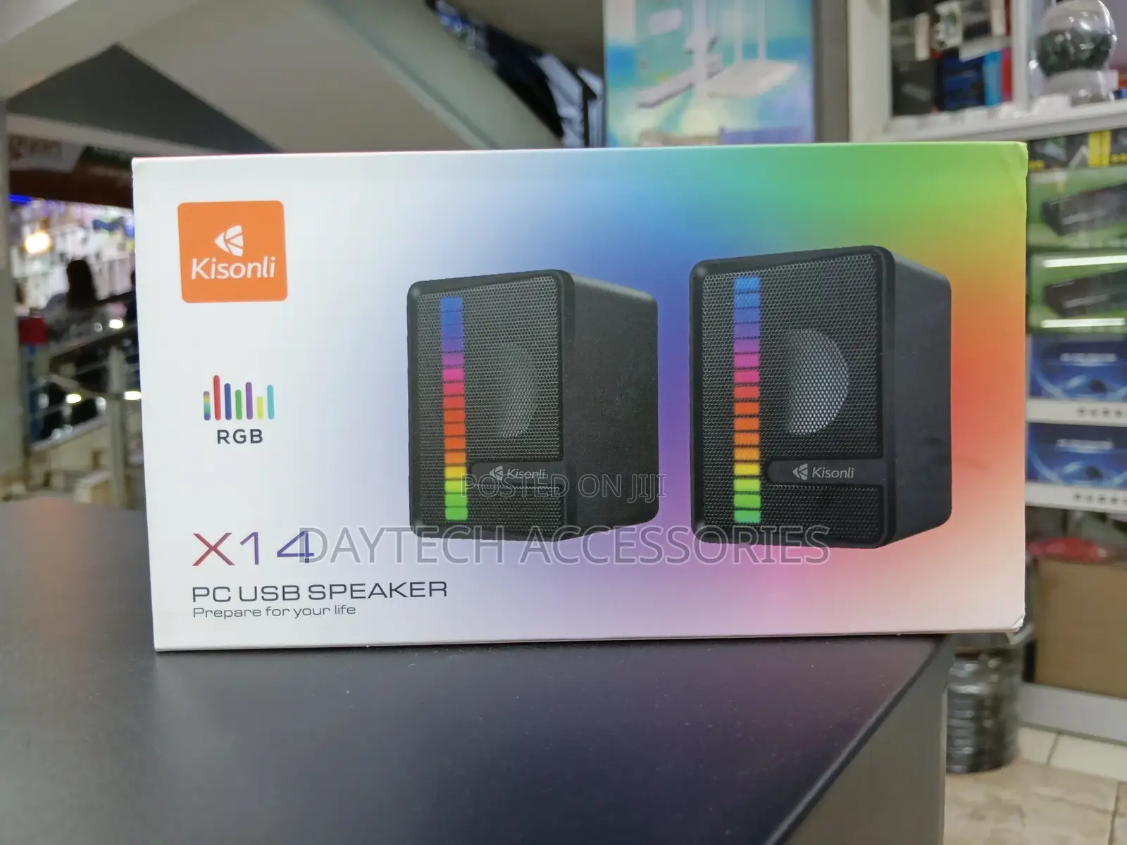 Kisonli X14 RGB Portable Usb Mini Wired Desktop/Laptop Speaker