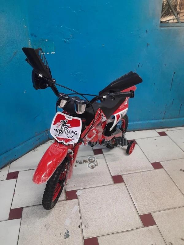 Motorbike Style Kids Bicycle – Strong Frame - main view
