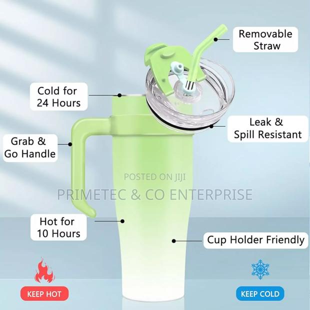 Stanley Unbranded 1200ml Capacity Stainless Steel Thermocups. - thumbnail 3