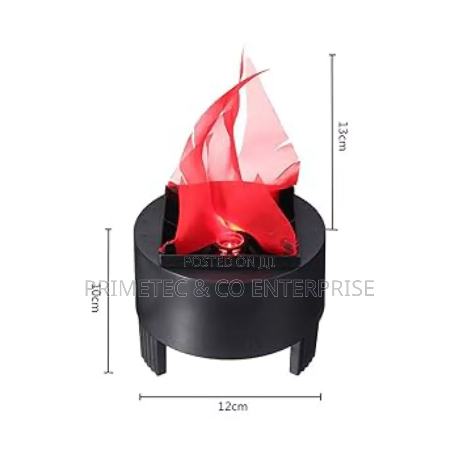 12cm Cylinder 3 Legged Fireplace
