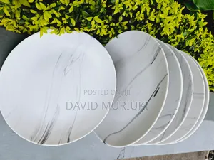 Grey Patches Dinner Plates