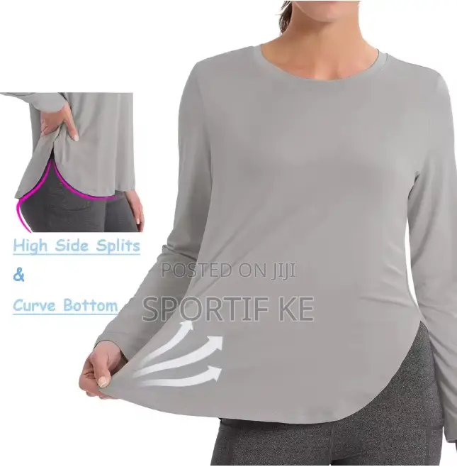 Womens High Quality Long Sleeve T-Shirt-for Gym and Hiking