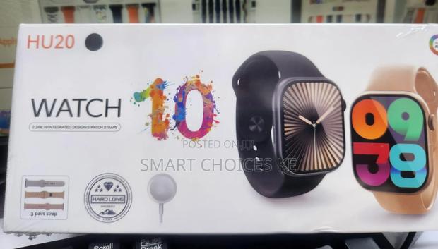 Hu20 2.2 Inches Smart Watch With 3 Straps