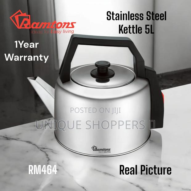 Rm464 Ramtons Stainless Steel Kettle – 5l