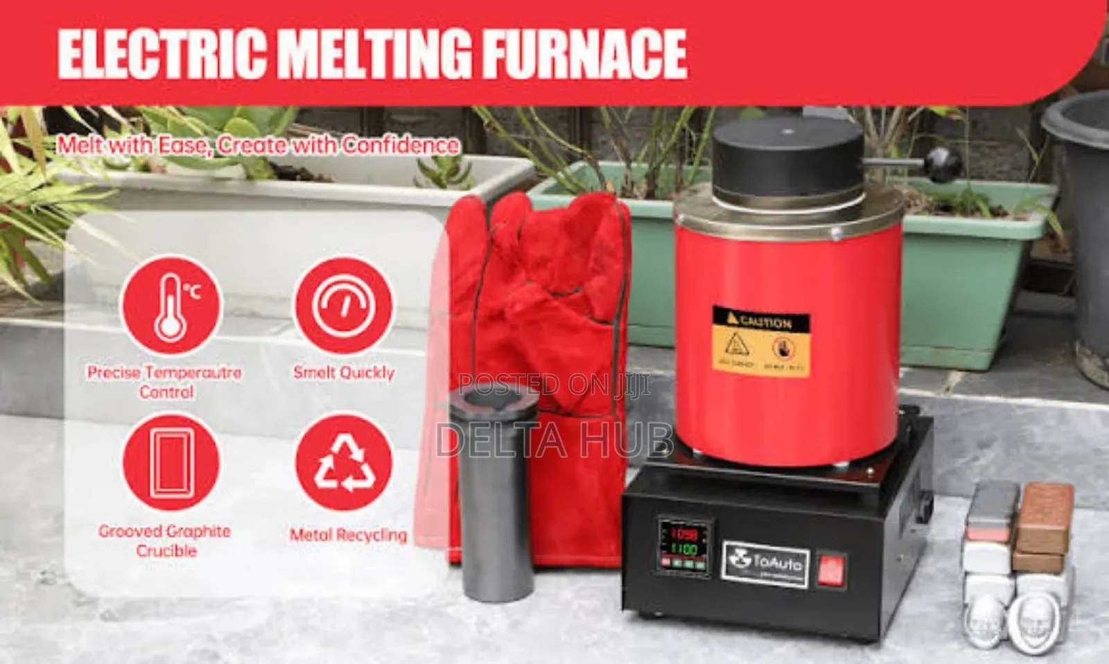 3kg Electric Crucible Furnace