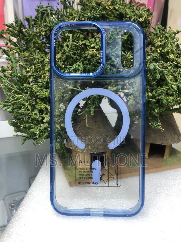 iPhone 17 Pro Max With an Orange Frame and Magsafe Compatibility. - thumbnail 3