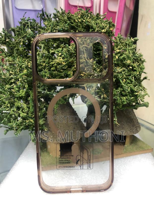 iPhone 17 Pro Max With an Orange Frame and Magsafe Compatibility. - thumbnail 4