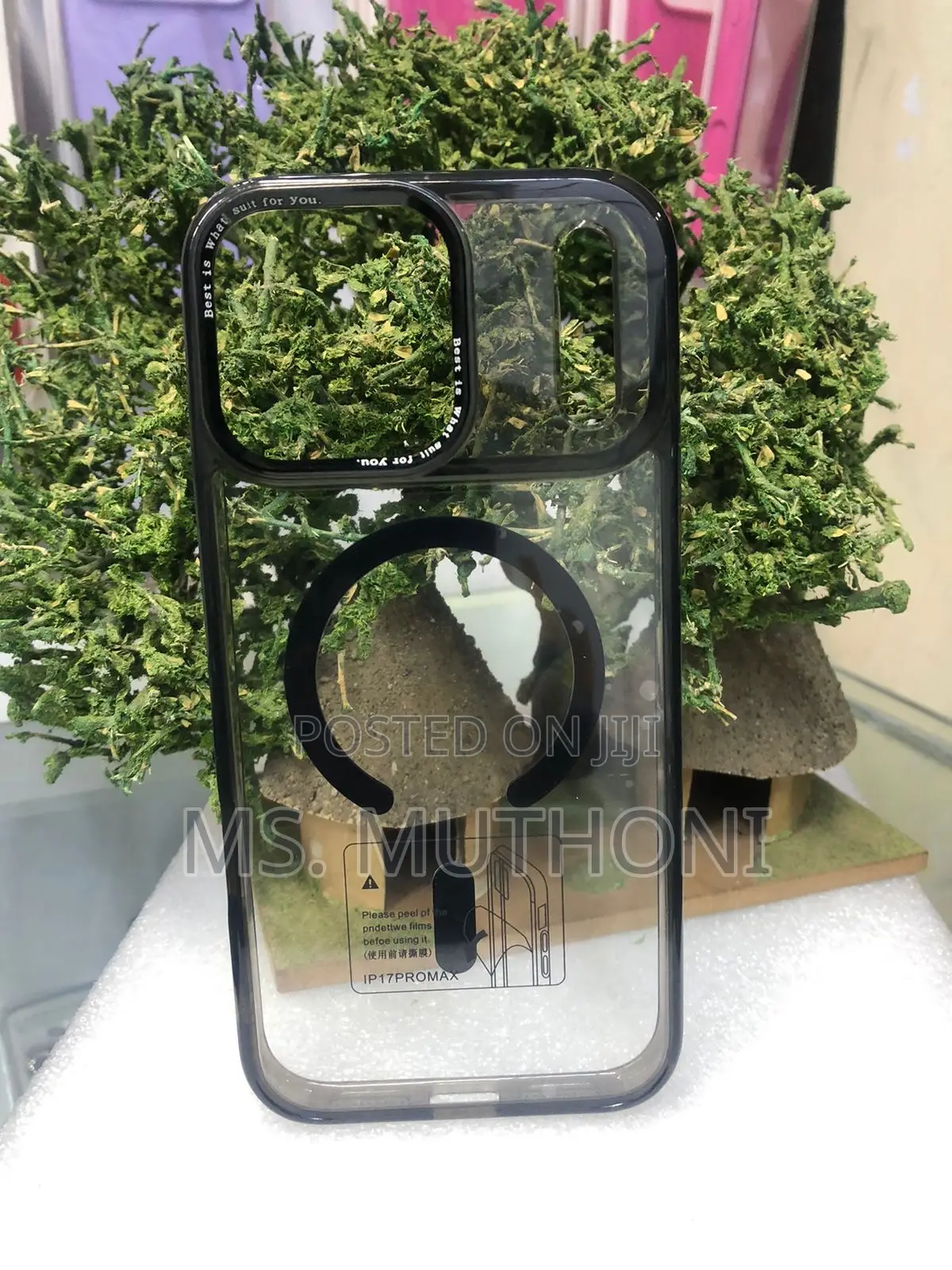 iPhone 17 Pro Max With an Orange Frame and Magsafe Compatibility.