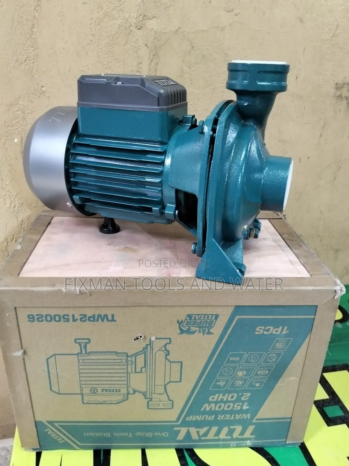 High Pressure Total Water Pump 2 Hp 18m 450l/Min 1 Yr Warranty