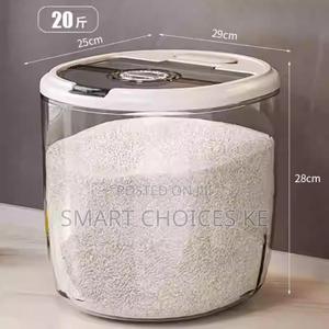 Acrylic 10kg  Rice Bucket▪Airtight Seal - main view