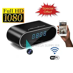 Motion Detection Wifi Table Clock Hidden Spy Camera With Remote Access