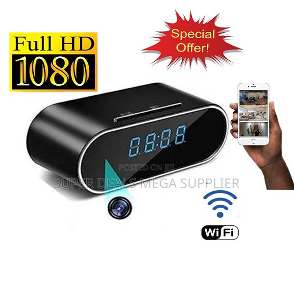 Motion Detection Wifi Table Clock Hidden Spy Camera With Remote Access