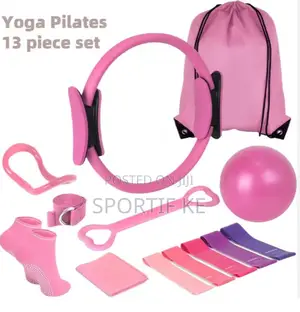 13-in-1 Home Fitness Kit Pilates Ring, Resistance Bands, Yoga Ball